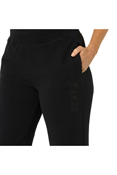 Asics Logo Sweatpant Kadın Siyah Eşofman Altı 2032c844-002