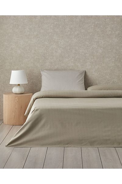 English Home 200x220 см Бял Лесен за използване двоен комплект пликове за завивки