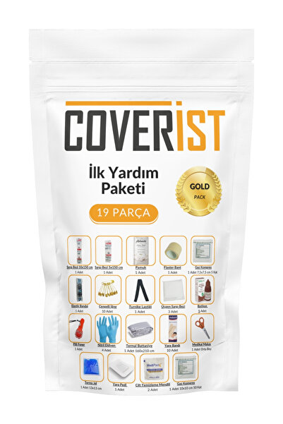 COVERİST Acil Durum ve İlk Yardım Seti - İçerik Paketi Gold