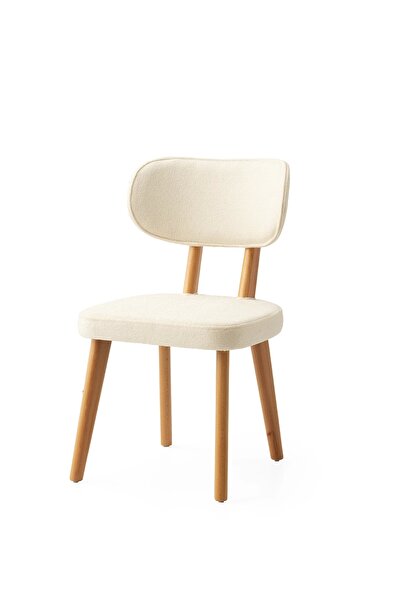 Evistro Fidan Ahşap Salon Yemek Masa Sandalye Takımı 4 Masal Sandalyeli Ortadan Açılır Büyüyen 90x140cm