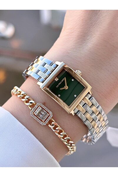 U.S. Polo Assn. U.S.POLO ASSN Çelik Kordon 3 Atm Suya Dayanıklı Kadın Kol Saa...