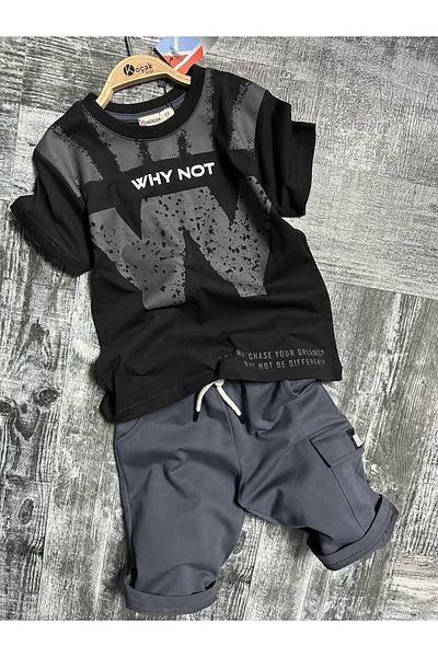 Koçak Kids Boy's Half Sleeve Summer Double T-Shirt Suit