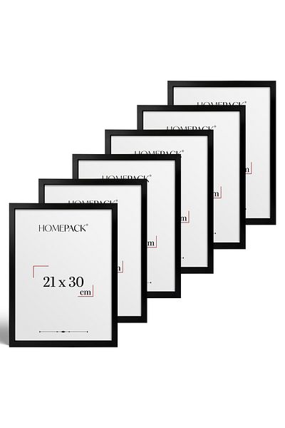 HOMEPACK Six-Piece Wooden Frame with Mdf Legs Ahsap6Li21X30
