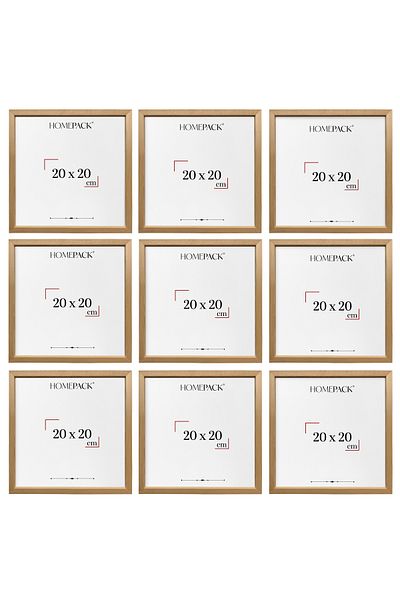 HOMEPACK Nine-Ply Wood Frame with Mdf Legs Ahsap9Lu20X20