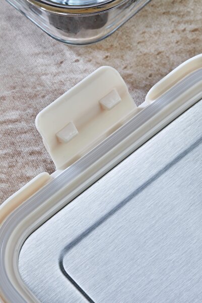 Cooker 640 ml Glass Storage Container – Leakproof with Stainless Steel Lid, Food Storage