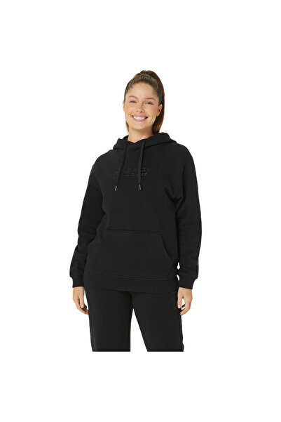 Asics LOGO OTH HOODIE Kadın Siyah Sweatshirt 2032C845-002