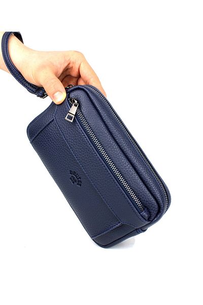 deri,se club Men's Navy Blue Luxury Handbag with Belt and Bracelet