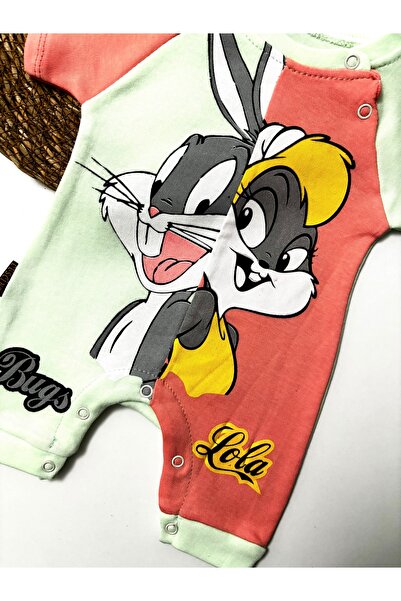 cacobutik Baby Olga Printed Short Sleeve Jumpsuit - Double Color
