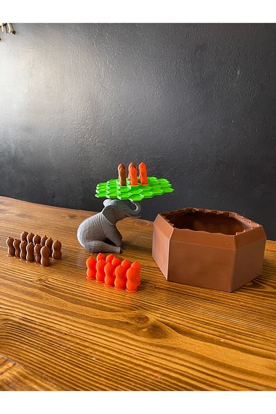 3Cup Design Balance Game-Elephant Balance Game Boxed-Hand Eye Coordination Game-Child Development Game