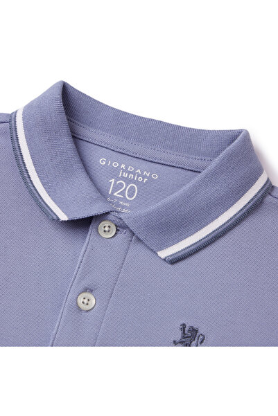Giordano Junior's Slim Fit Cotton Pique Signature Embroidery Polo