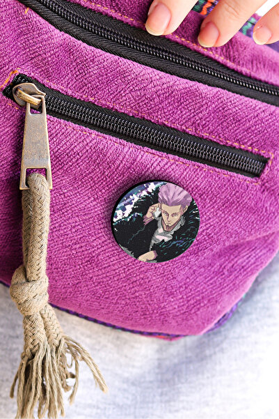 Rozzy Lab Hakari Kinji Jujutsu Kaisen Anime Ahşap Rozet - Pin - Rozet - Broş ...