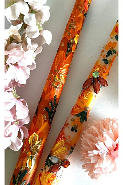 inrobert Golden Bloom” Koleksiyonu | El Yapımı 2’lişamdan Mum