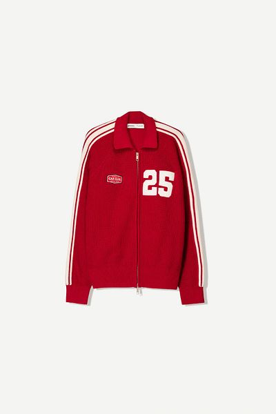 Bershka Retro zip-up jacket with patches