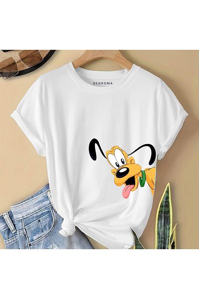 BENROMA 1 produs pentru achiziții de 6 și mai sus este un tricou pentru copii cu imprimeu pentru câini