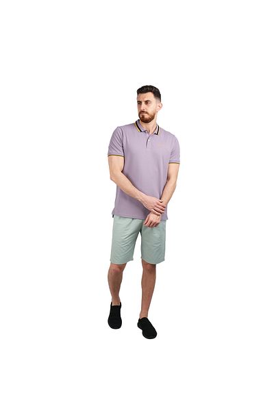 Giordano Men's Classic Slim Fit Polo with Signature Embroidery