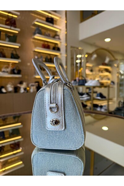 KRISTE BELL İthal Jean  Mini Taşlı  Uzun Askılı Kadın Çanta