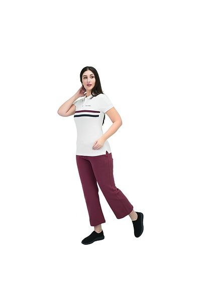 Giordano Women's Union Jack Polo Shirt - Cotton Lycra, Slim Fit