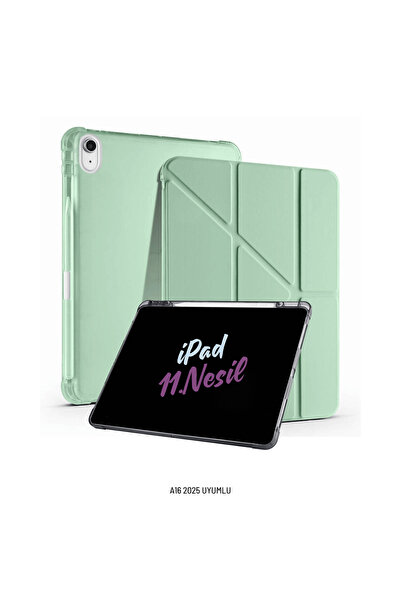 Fuchsia آيباد 11. حافظة تابلت قابلة للطي ثلاثية الأبعاد من الجيل A16 2025 متو...