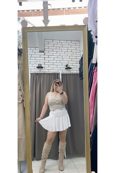 TUBA TOPTAŞ Crepe Vest