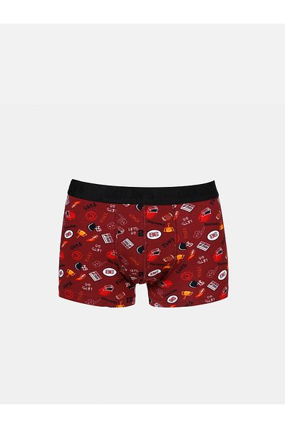Colin's Modern Fit Printed Men's Claret Red Boxers