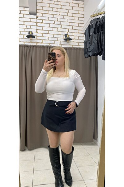 TUBA TOPTAŞ KETEN ŞORT ETEK