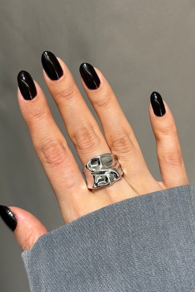 Lavian Accessories Formless Gümüş Büyük Yüzük