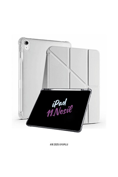 Fuchsia آيباد 11. حافظة تابلت قابلة للطي ثلاثية الأبعاد من الجيل A16 2025 متو...