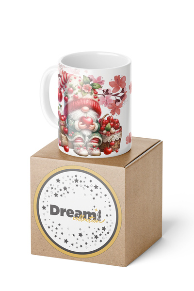 DREAMCOLL CHERRY ÖZEL TASARIM PORSELEN KUPA 300 ML