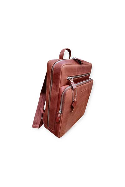 Veskemann Rucsac unisex din piele naturală Antique Tile