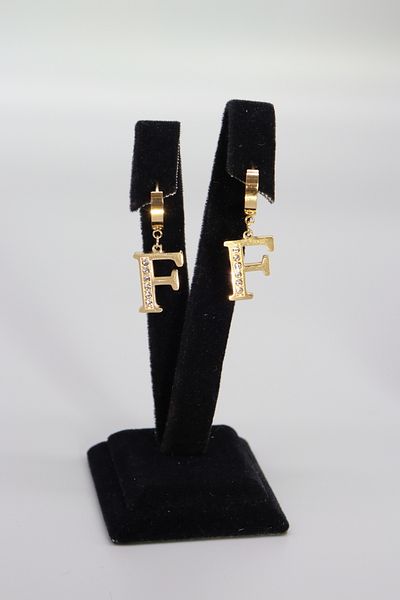 HFKY Steel Letter Earrings - Hfky25