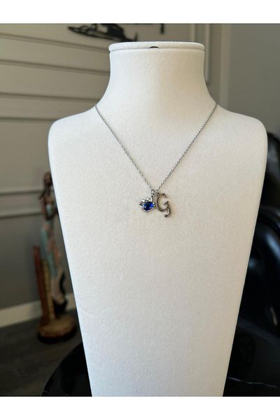 Store Crab Letter Necklace - with Steel Chain Charm