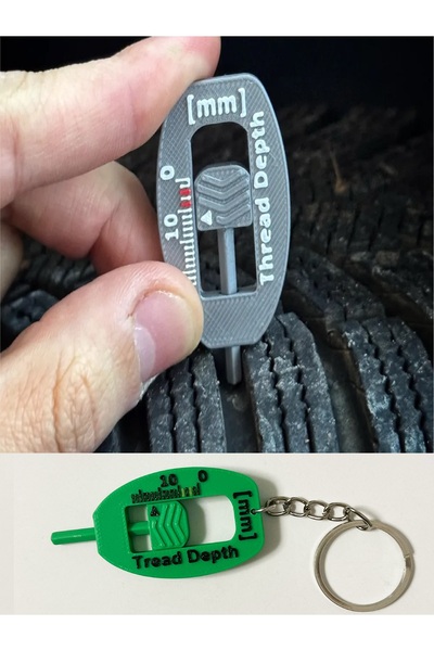 RELATOS Araba Lastik Diş Derinliği Ölçer - Araç Muayene Öncesi Kontrol Anahta...