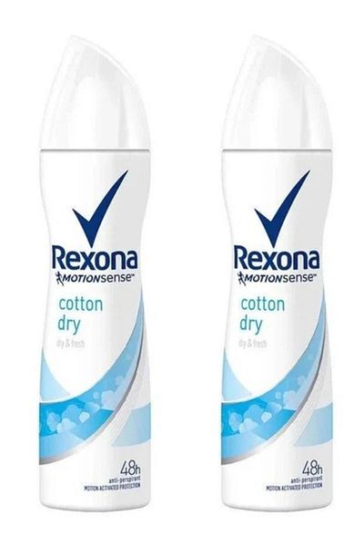 Rexona Cotton Dry Antiperspirant Deodorant Spray 200ml X 2