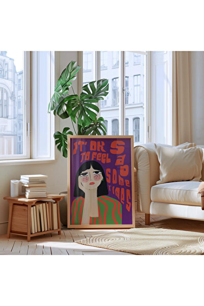 woodhomeworks Tek Bohem Tablo Salon Ofis Dekor Ttk