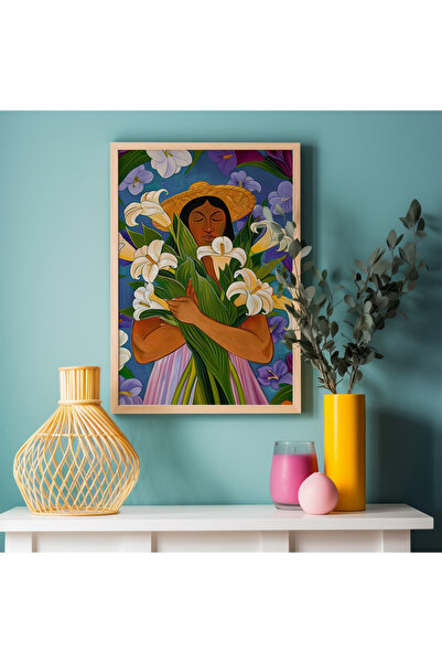 woodhomeworks Tek Bohem Tablo Salon Ofis Dekor Ttk