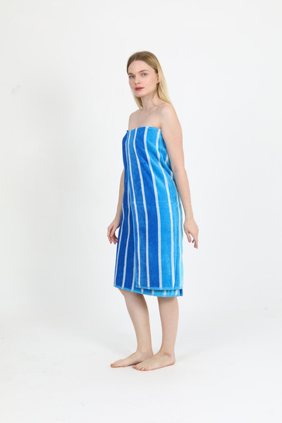 Homelover Πετσέτα θαλάσσης με ρίγες πολυτελείας υψηλής απορρόφησης - Πετσέτα πισίνας Leo - 100% βαμβάκι - Μεγάλο μέγεθος - 90x160 cm