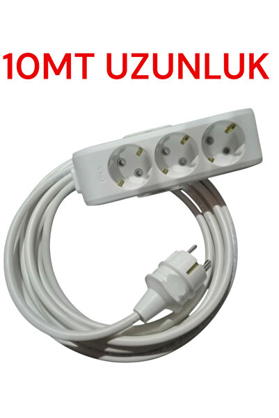 VİKO 3lü Grub Priz Ara Kablosu Uzatıcı Viko 1.2.3.4.5....20 mt kablo uzunluk ...