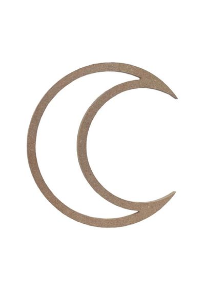 Rapithwin Moon Cut Pulley 30 cm Pulley My Crescent View of the Moon Shaped Decorative Ornament Paint Supplies