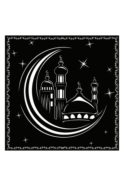 Generic Brand ملصق حائط للكمبيوتر المحمول من Mosque Silhouette Auto Motor (ال...