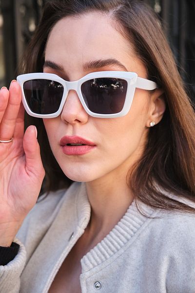 Monvago Mv 010128 -2 White Women's Sunglasses