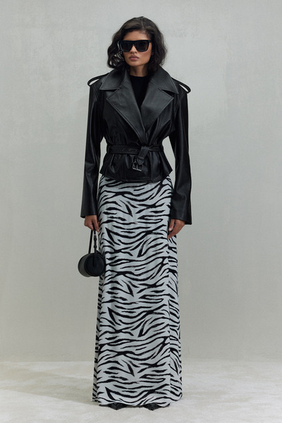 Suud Collection Шкіряна куртка Роббі гіркого коричневого кольору