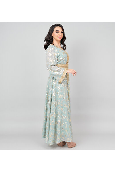 IKKXA Lace Printed Modern Jalabiya