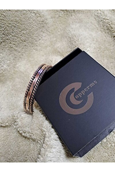 COPPERMS Şık Tasarım Bakır bileklik Sağlık Bilekliği Hediyelik %100 Bakır