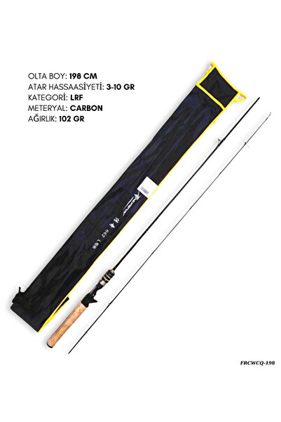 POYRAZ Lrf Olta Kamış 198 cm Carbon 3-10GR Atarlı 1.98m FRCWCQ-198