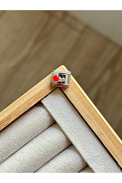 YOUES JEWELRY Italyan Charm Paslanmaz Çelik 9mm Charm Eki Link Yıldız Charm