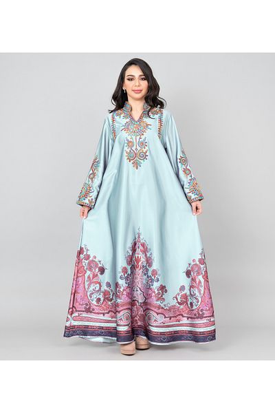 IKKXA Modern Embroidered Jalabiya