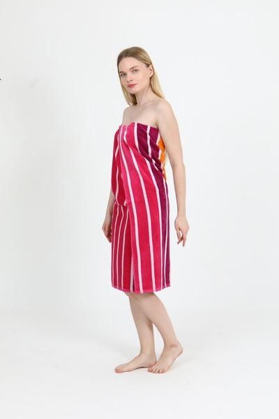 Homelover Πετσέτα θαλάσσης με ρίγες πολυτελείας υψηλής απορρόφησης - Πετσέτα πισίνας Leo - 100% βαμβάκι - Μεγάλο μέγεθος - 90x160 cm