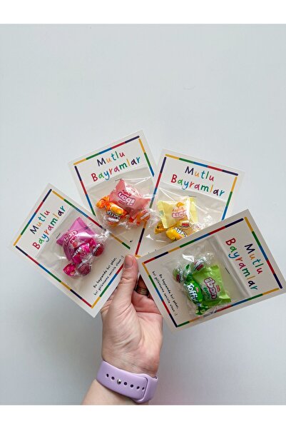 HOBİREYON 5 Adet Bayram Tebrik Kartı - Bayram Şekeri Kartı - Kurban Bayramı -...