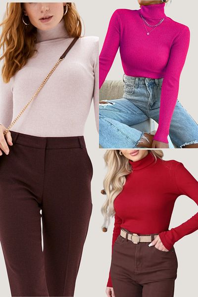 ZENCHES Cotton Turtleneck Slimfit Turtleneck Sweater - Seasonal Saving Piece