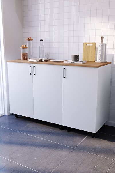 MOBİDEKO ADEN MUTFAK DOLABI ALT MODÜL 135CM (TEZGAH DAHİL)